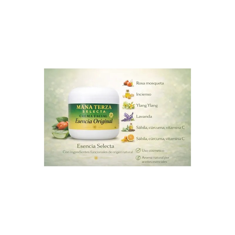 4 Crema Facial Mana Terza Selecta Aclarante Natural 70g