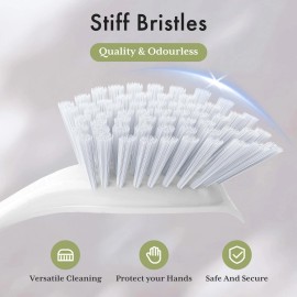 Amazer Dish Brush with Handle 2 Pack Kitchen Scrub Brushes for Cleaning Dish Scrubbe