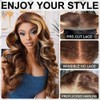 28in Ombre Lace Front Wig Human Hair 7x5 Ombre Glueless