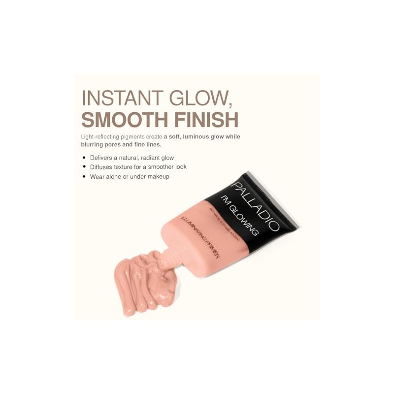Palladio Im Glowing Illuminating Primer Rosa Nacarado Acabado Radiante