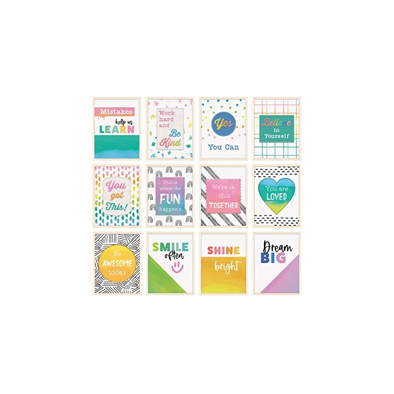 Carson Dellosa Creatively Inspired Boho Classroom 8.5" x 11" Posters,