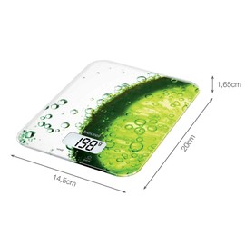 Beurer KS 19 slate kitchen scale, glass