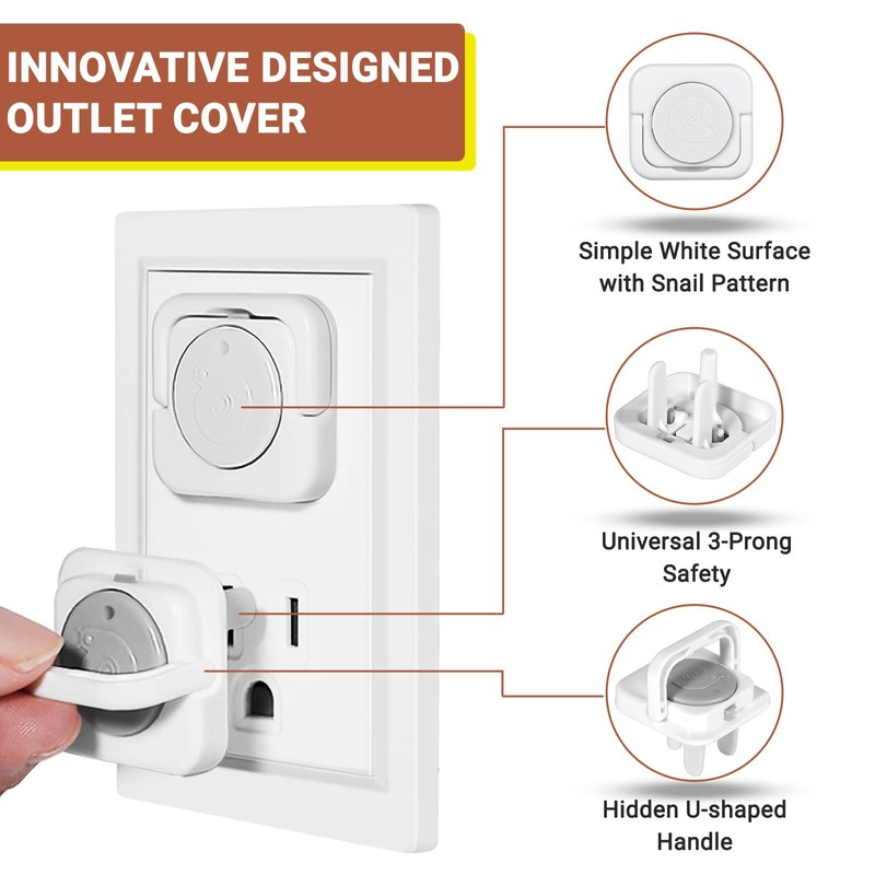 Outlet Covers Baby Proofing, 40 Pack Child Proof Plug Socket