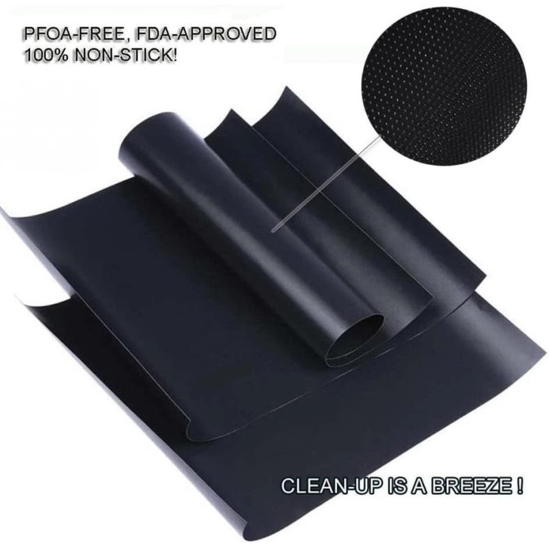 VICHEN Large Oven Liners5 PACK Heavy Duty Teflon Oven Liners,BBQ