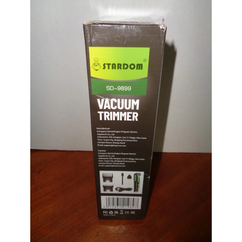 Stardom Cordless Vacuum Beard Trimmer with 20 Length Settings Digital