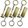 Hyamass Mini Keychain, 6-Pack Zinc Alloy Pocket-Sized Measuring Tool with