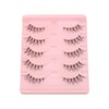 ZMaglorian Half Eyelashes Natural False Eyelashes Clear Band Pair Lashes
