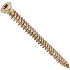 AERZETIX - Set of 20 - Concrete Screws - Direct Mounting without Dowels - Diameter 7.5 x 92 mm - Countersunk Head - Recess - DIY - Renovation - C44665