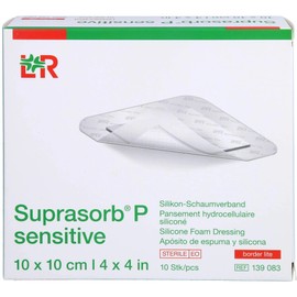 Suprasorb P Sensitive Polyurethane Foam Boron Lite 10 x 10 cm