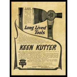Keen Kutter 1905 Simmons Hardware NEW Metal Sign: Keen Kutter Hatchet Cutaway Picture