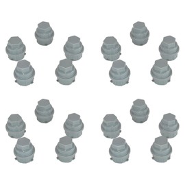Wheel Lug Nut Caps Gray Kit of 20 Compatible with Buick Chevy Buick Pontiac Saturn