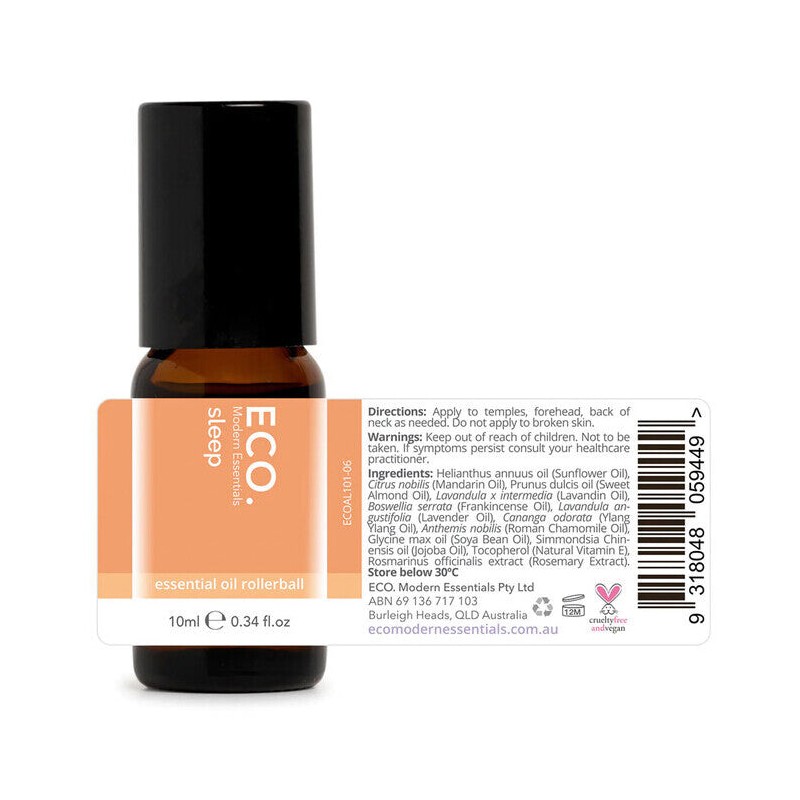 ECO. Modern Essentials Sleep Essential Oil Blend, Rollerball 10ml