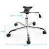 Frassie Office Gaming Chair Metal Base Replacement with Bottom Plate