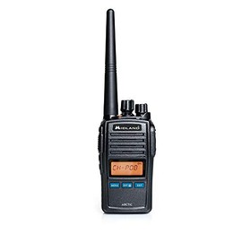 Midland Arctic VHF Marine Band Handheld Transceiver Radio with Triple Clock Function Black