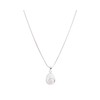 Vurmashop Saint Lucia Stone Necklace with Silver Chain - Necklace