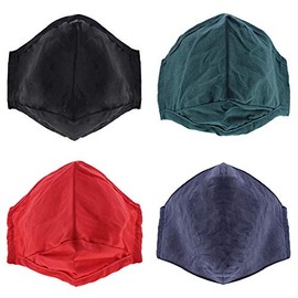 Zac's Alter Ego Set of 4 Non Medical Assorted Plain Colour Value Cotton Face Masks