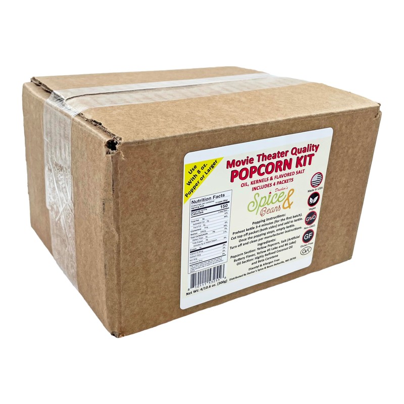 Home Theater All in One Popcorn Kit For 8 oz.