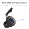 SVAHAOMG Quick Charge 3.0 Dual USB Car Charger Socket with