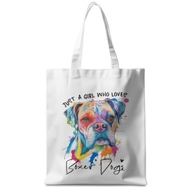 CSHVJ Boxer Dog Gifts for Women, Tote Bag Beach Bag, Boxer Dog Lovers Gifts for Women Friends Mom Shopping Bags Reusable Grocery Bags for Picnic Camping Christmas Birthday Gift