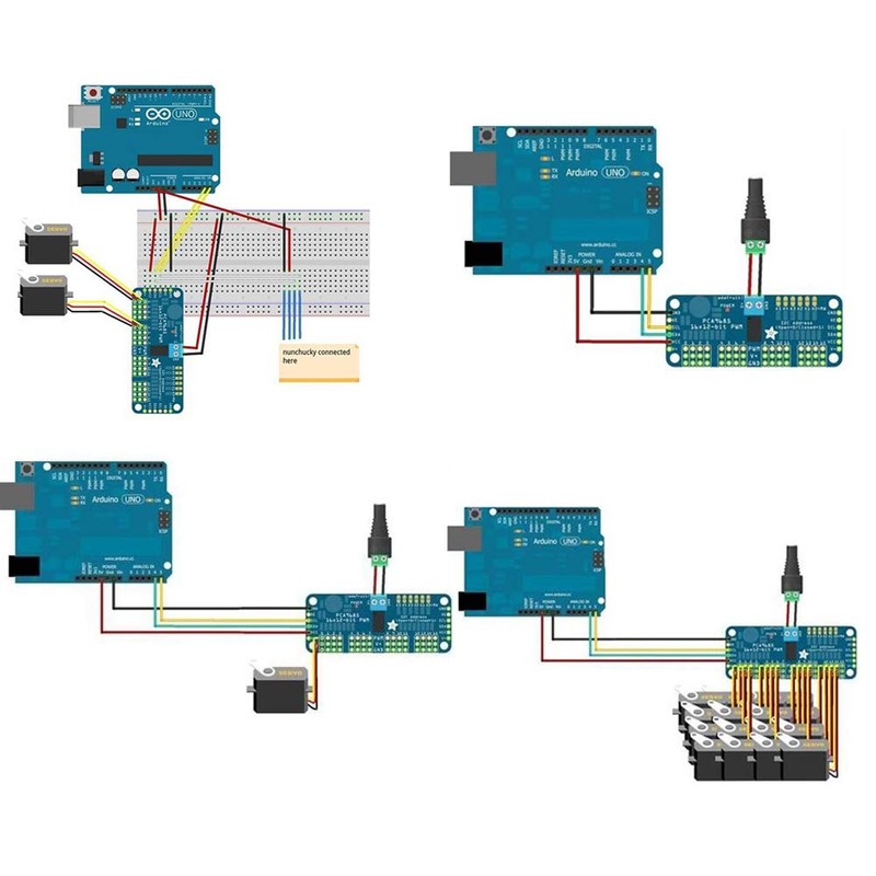 PCA9685 16 CH 12Bit PWM Servo Motor Driver Board Controller