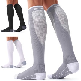 Compression Socks for Women and Men(3 Pairs)15-20mmHg - Best Circulation Support Socks