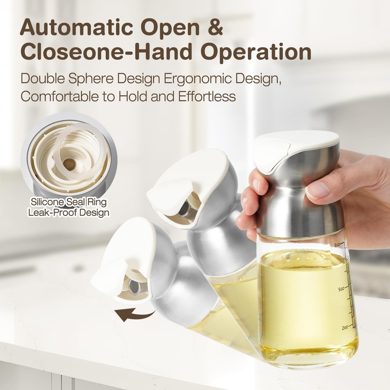 Vucchini Olive Oil Dispenser Oil Bottle Set