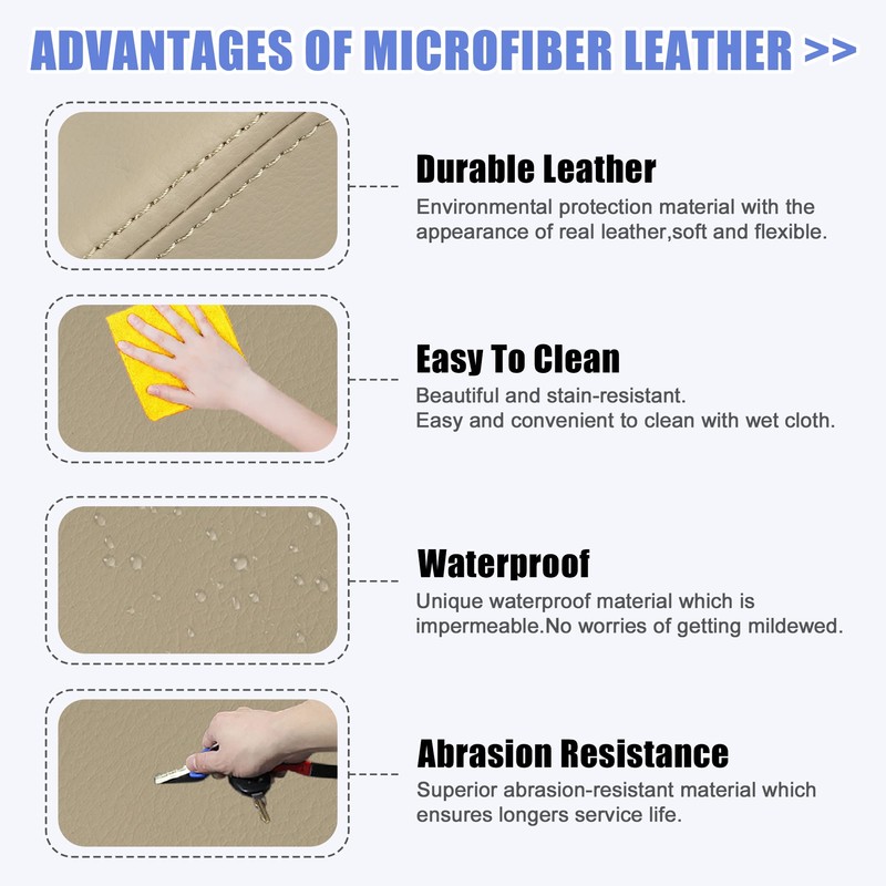 X AUTOHAUX Car Center Console Lid Armrest Seat Box Cover