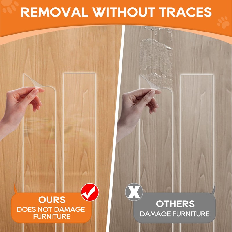 Door Protector from Dog Scratching, Window Sill Protector, Clear Sided