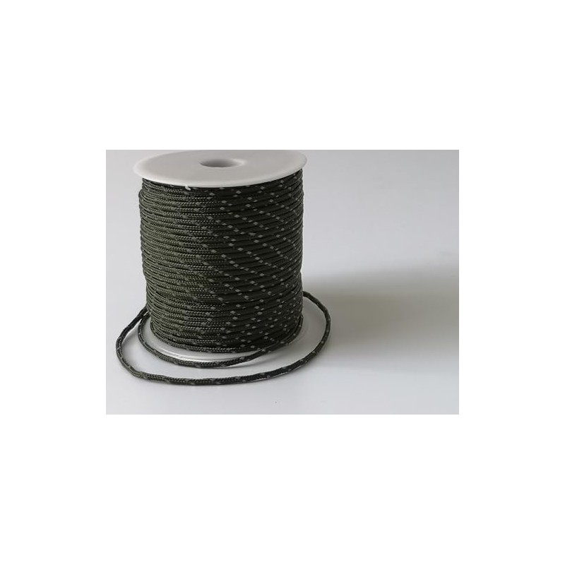 2mm Paracord Reflective Micro Cord Strong Bushcraft Lanyard Camping Hiking