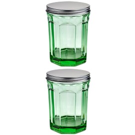 Serax Medium Jar with Lid | Fish & Fish glassware by Paola Navone | Green Jar with Lid | Kitchen Storage Accessories