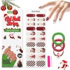 semi cured gel nail strips christmas,Nail gel stickers for Christmas