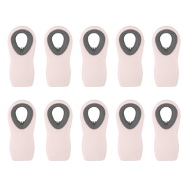 COOK WITH COLOR 10 Pc Bag Clips with Magnet- Food Clips, Chip Clips, Bag Clips for Food Storage with Air Tight Seal Grip for Bread Bags, Snack Bags and Food Bags (Pink)