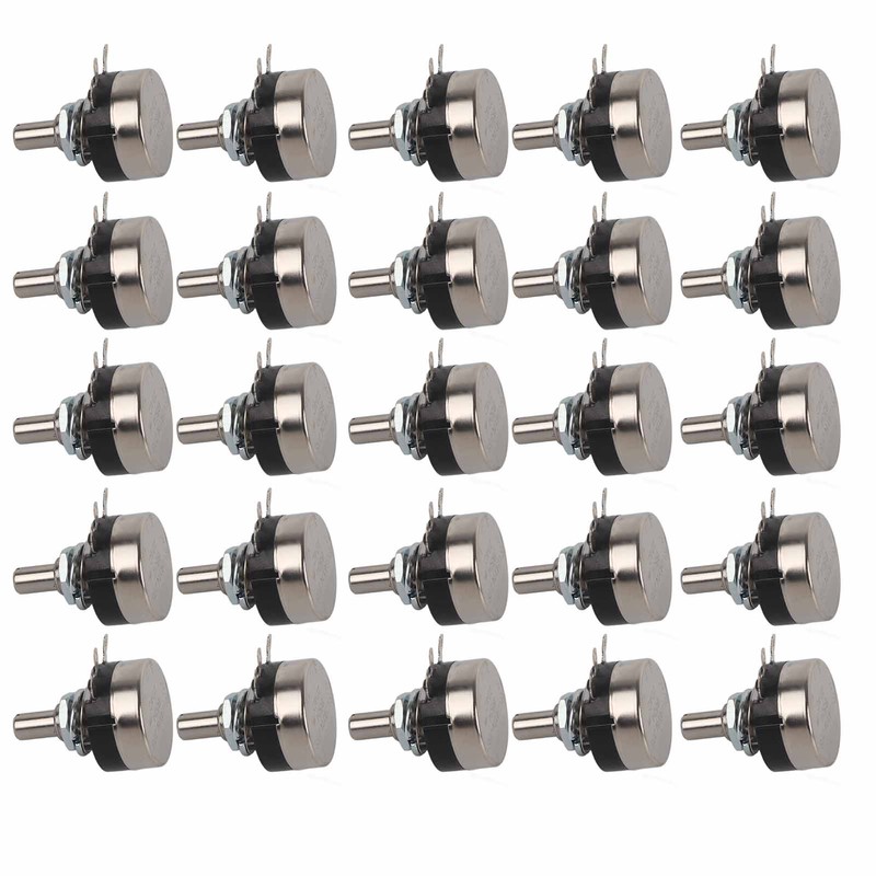 20Pcs Potentiometer Carbon Film Single Turn Accessory Set Kit for