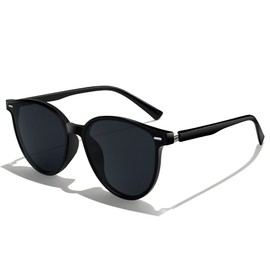 KANASTAL Sunglasses for Women Men Polarized Sunglasses Black Sun Glasses Ladies Trendy Shades with UV400 Protection Classic Eyewear for Party Traveling