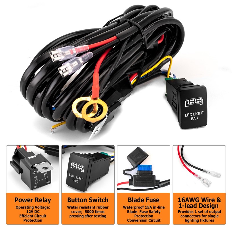 WeiSen Wiring Harness Kit Fit for Toyota Tacoma Tundra 4Runner