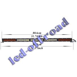 Pefetown 31inch Led Light Bar Amber White Combo Stroboflash Offroad Boat SUV 4X4 Truck 32