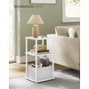 SONGMICS HOME Side Table, 3-Tier Nightstand with Storage, End Table