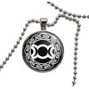 Triple Moon Wicca Pagan Pendant Necklace