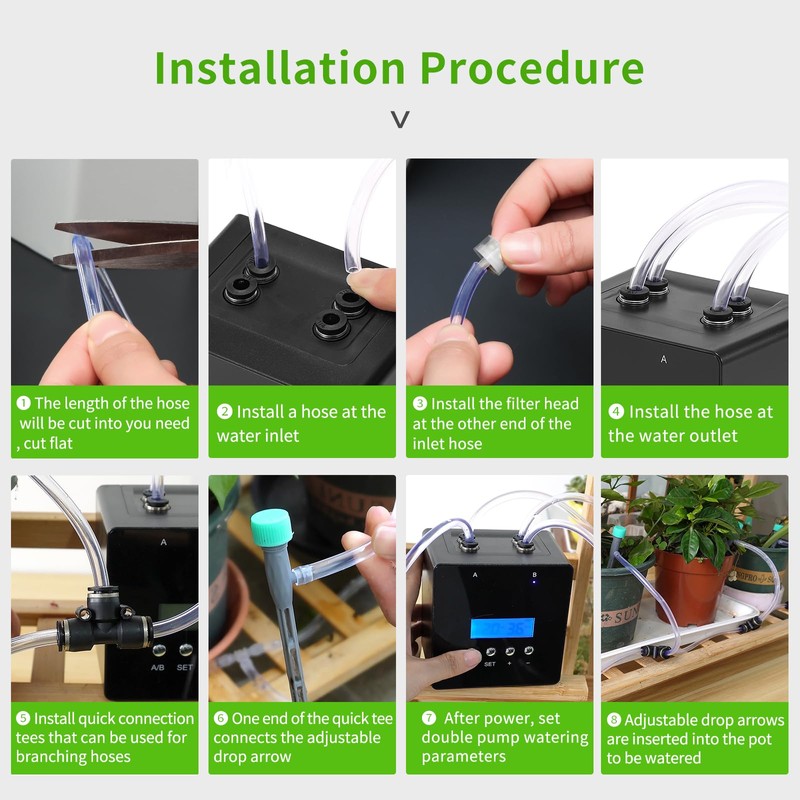 DAOTAILI Automatic Watering System for Potted Plants | Indoor Plant