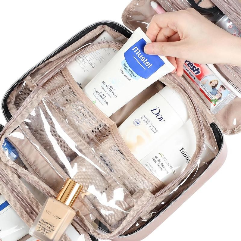 NISHEL Travel Toiletry Bag for Women - Portable Hanging Organizer