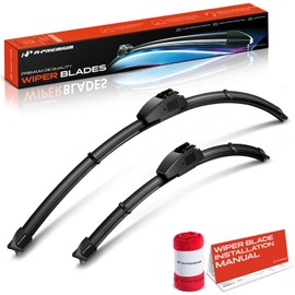 A-Premium 28" + 14" Windshield Wiper Blades Compatible with Toyota Corolla 2019-2024, Prius C 2012-2019 - Hook Connector, with Wear Indicator & Towel, Left and Right (Pack of 2)