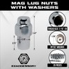 Cragar Standard Mag Lug Nut 7/16"-20 with Offset Washer Chrome