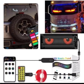 OPRAH 6.8'' Devil Eyes Light for Car LED Display Screen Truck Windshield Eyes Light US