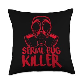 Pest Control For Exterminator Pest Control Technician Killer Throw Pillow