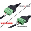 CERRXIAN 1ft Micro USB Male to 5 Pins Screw Terminal