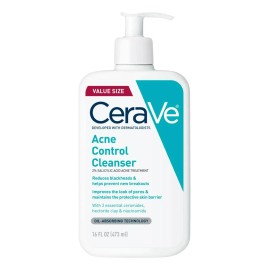Jabon para la cara Cerave Cleanser Acné en Gel para Control Puntos negros oleosidad 473ml