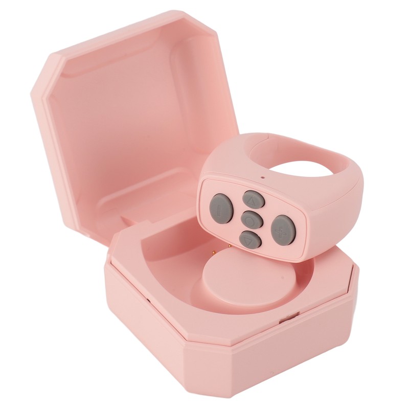 Bluetooth Remote Control Ring 10M with 200mAh Charging Compartment Remote