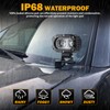Auxbeam 4 Inch LED Light Pods, 60W Square Offroad Driving
