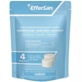EfferSan 4 Effersan Multipurpose Disinfectant Sanitizer Cleanser Tabs-Spray Bottle 128oz
