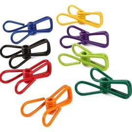 Clips,10 PCS Assorted Clips Utility - PVC 2Inch,Clip for Laundry Hanging,Chips Bag,Paper,Multipurpose Pins